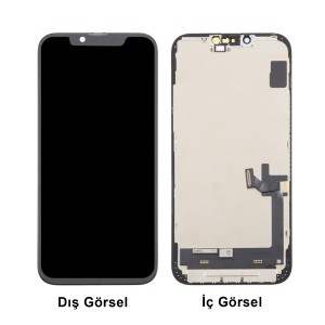 Teknonet Apple iPhone 14 Plus Uyumlu Service Org Lcd+Dokunmatik+Çıtalı (Siyah) NT-112856