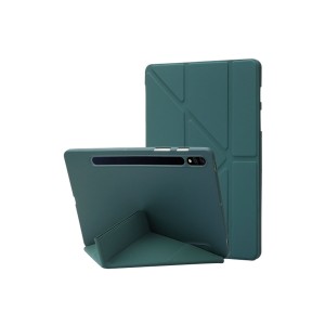 Nettech Samsung Galaxy Tab S9 FE Uyumlu Flip Prizma Seri Kapaklı Kılıf (Açık Yeşil) NT-113099