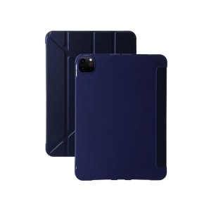 Nettech Apple iPad Pro 11 2024 Uyumlu Flip Prizma Seri Kapaklı Kılıf (Lacivert) NT-113101