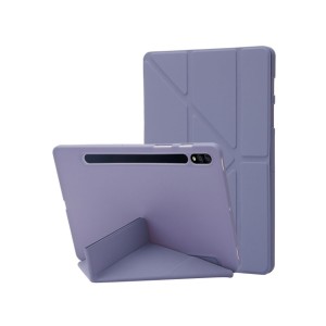 Nettech Samsung Galaxy Tab S7 FE LTE SM-T733 64 GB 12.4 Uyumlu Flip Prizma Seri Kapaklı Kılıf (Füme) NT-105346
