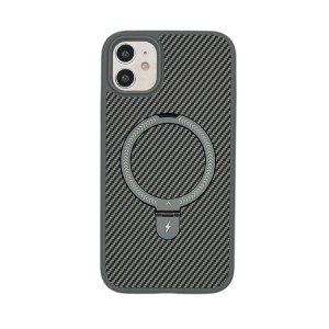 Nettech Apple iPhone 11 Uyumlu Magnetic Carbon Arka Koruma Kılıf (Gri) NT-112898