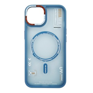 Nettech Apple iPhone 13 Uyumlu Dynamic Magsafe Arka Koruma Kılıf (Mavi) NT-112888