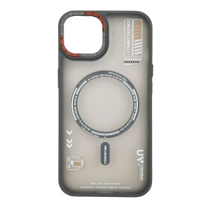 Nettech Apple iPhone 13 Uyumlu Dynamic Magsafe Arka Koruma Kılıf (Gri) NT-112889