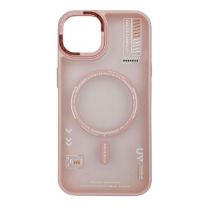 Nettech Apple iPhone 13 Uyumlu Dynamic Magsafe Arka Koruma Kılıf (Pembe) NT-112887
