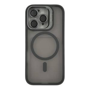 Nettech Apple iPhone 16 Pro Uyumlu Armor Magsafe Arka Koruma Kılıf (Gri) NT-112938