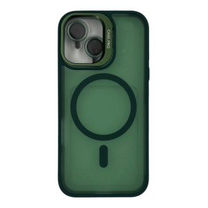 Nettech Apple iPhone 16 Uyumlu Armor Magsafe Arka Koruma Kılıf (Yeşil) NT-112935