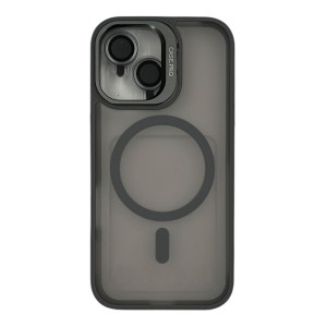 Nettech Apple iPhone 16 Uyumlu Armor Magsafe Arka Koruma Kılıf (Gri) NT-112934