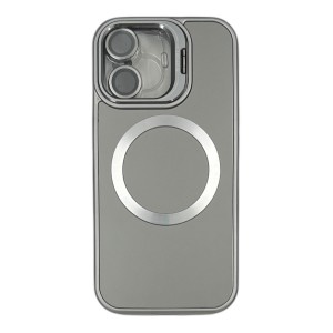 Nettech Apple iPhone 16 Uyumlu Lord Magsafe Arka Koruma Kılıf (Gri) NT-112901