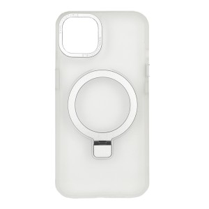 Nettech Apple iPhone 13 Uyumlu Manyetik Standlı Seri Arka Koruma Kılıf (Beyaz) NT-112957