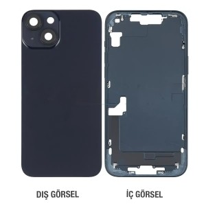 Teknonet Apple iPhone 14 Plus Uyumlu Batarya Kapaklı Boş Kasa (Siyah) NT-113110