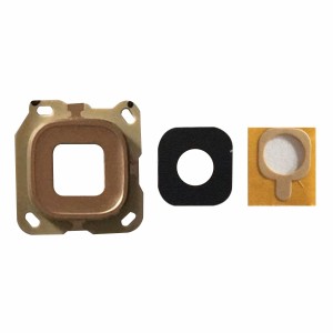 Teknonet Samsung Galaxy C5010 C5 Pro Uyumlu Çerçeveli Kamera Camı (Gold) VR-4813