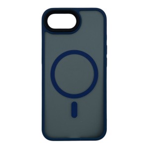 Nettech Apple iPhone 16E Uyumlu Mat Renkli MagSafe Arka Koruma Kılıf (Mavi) NT-112169