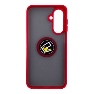 Nettech Samsung Galaxy A56 Uyumlu Buzlu Yüzüklü Arka Koruma Kılıf (Kırmızı) NT-113507