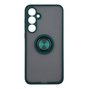 Nettech Samsung Galaxy A35 Uyumlu Buzlu Yüzüklü Arka Koruma Kılıf (Yeşil) NT-113516