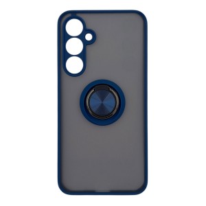 Nettech Samsung Galaxy A35 Uyumlu Buzlu Yüzüklü Arka Koruma Kılıf (Lacivert) NT-113519