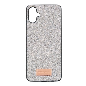 Nettech Samsung Galaxy A06 Uyumlu Simli Arka Koruma Kılıf (Gümüş) NT-113472