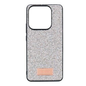 Nettech Xiaomi Redmi Note 14 Uyumlu Simli Arka Koruma Kılıf (Gümüş) NT-113490