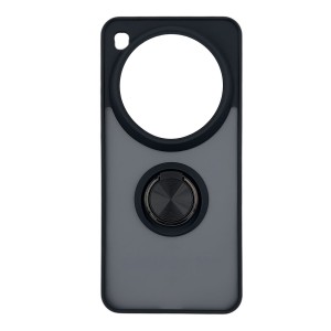 Nettech Xiaomi Mi 15 Ultra Uyumlu Buzlu Yüzüklü Arka Koruma Kılıf (Siyah) NT-113524