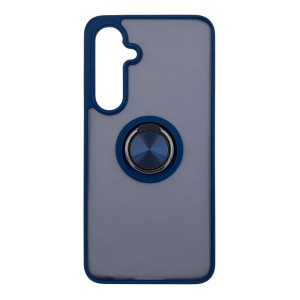 Nettech Samsung Galaxy S24 FE Uyumlu Buzlu Yüzüklü Arka Koruma Kılıf (Lacivert) NT-113509