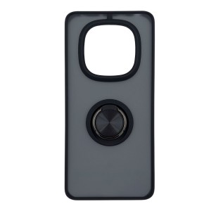 Nettech Xiaomi Redmi Note 14 Pro Uyumlu Buzlu Yüzüklü Arka Koruma Kılıf (Siyah) NT-113512