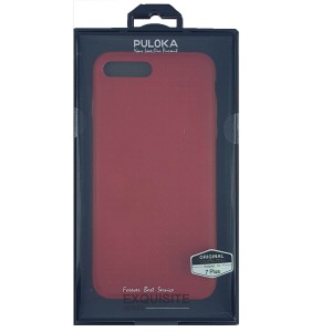 Puloka Apple iPhone 8 Plus Uyumlu NT-5 Exquisite Arka Koruma Arka Koruma Kılıf (Kırmızı) VR-4931