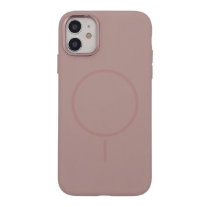 Nettech Apple iPhone 11 Uyumlu Magsafe Arka Koruma Kılıf (Pembe) NT-113913