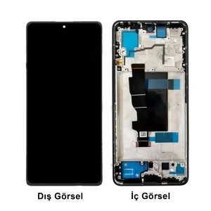 Teknonet Xiaomi Redmi Note 13 Pro 4G Uyumlu Oled Lcd+Dokunmatik+Çıtalı (Siyah) NT-114167
