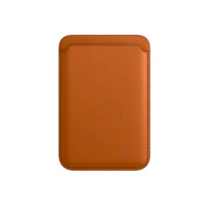 Nettech Telefon Mıknatıslı Deri Kartlık Cüzdan (Turuncu) NT-114422