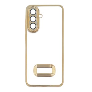 Nettech Samsung Galaxy A56 Uyumlu Round Silikon Seri Arka Koruma Kılıf (Gold) NT-114397