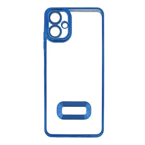 Nettech Samsung Galaxy A06 Uyumlu Round Silikon Seri Arka Koruma Kılıf (Mavi) NT-114411