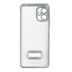 Nettech Samsung Galaxy A06 Uyumlu Round Silikon Seri Arka Koruma Kılıf (Gri) NT-114410