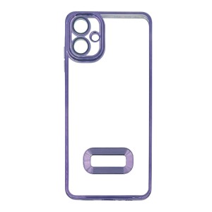 Nettech Samsung Galaxy A06 Uyumlu Round Silikon Seri Arka Koruma Kılıf (Mor) NT-114412
