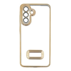 Nettech Samsung Galaxy A36 Uyumlu Round Silikon Seri Arka Koruma Kılıf (Gold) NT-114401