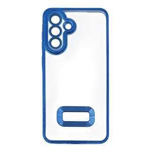 Nettech Samsung Galaxy A36 Uyumlu Round Silikon Seri Arka Koruma Kılıf (Mavi) NT-114400