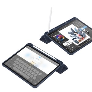Nettech Apple iPad 10 Nesil 10.9 2022 Uyumlu Flip Prizma Seri Kapaklı Kılıf (Mavi Koyu) NT-114543