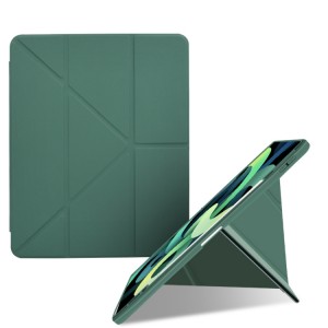 Nettech Apple iPad Air 11 2024 Uyumlu Flip Prizma Seri Kapaklı Kılıf (Koyu Yeşil) NT-111663