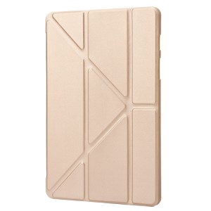 Nettech Samsung Galaxy Tab S9 FE Plus Uyumlu Flip Prizma Seri Kapaklı Kılıf (Krem) NT-114552
