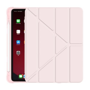 Nettech Samsung Galaxy Tab S9 FE Plus Uyumlu Flip Prizma Seri Kapaklı Kılıf (Pembe) NT-114550