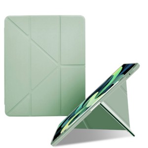 Nettech Samsung Galaxy Tab S9 FE Plus Uyumlu Flip Prizma Seri Kapaklı Kılıf (Su Yeşili) NT-114554