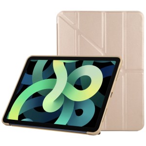 Nettech Apple iPad 10 Nesil 10.9 2022 Uyumlu Flip Prizma Seri Kapaklı Kılıf (Krem) NT-114541