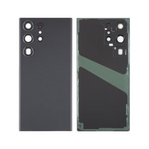 Teknonet Samsung Galaxy S23 Ultra Uyumlu Kamera Camlı Batarya Kapağı (Siyah) NT-114576