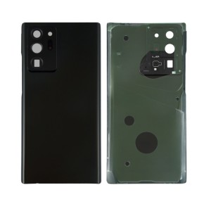 Teknonet Samsung Galaxy Note 20 Ultra Uyumlu Geniş Kamera Camlı Batarya Kapağı (Siyah) NT-114575