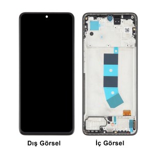 Teknonet Xiaomi Redmi Note 13 4G Uyumlu Org Lcd+Dokunmatik+Çıtalı (Siyah) NT-114586