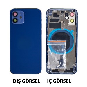 Teknonet Apple iPhone 12 Uyumlu Boş Kasa (Mavi) NT-105555