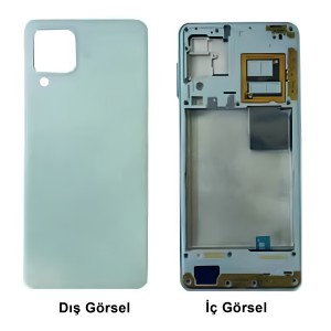 Teknonet Samsung Galaxy A22 5G Uyumlu Batarya Kapaklı Boş Kasa (Su Yeşili) NT-105159