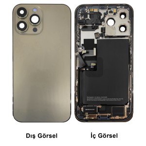 Teknonet Apple iPhone 14 Pro Uyumlu Dolu Kasa Çıkma (Gold) NT-103423