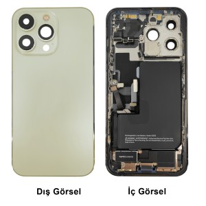 Teknonet Apple iPhone 13 Pro Max Uyumlu Dolu Kasa Çıkma (Gold) NT-99046