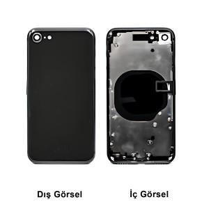 Teknonet Apple iPhone SE 2020 Uyumlu Boş Kasa (Siyah) NT-97461