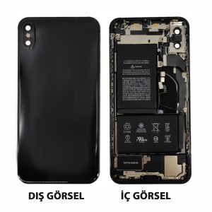 Teknonet Apple iPhone XS Uyumlu Dolu Kasa (Siyah) NT-95416