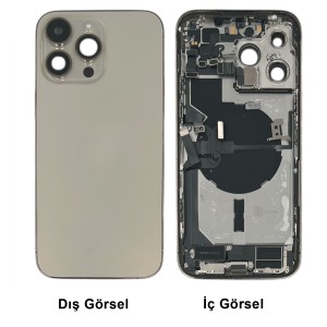 Teknonet Apple iPhone 14 Pro Max Uyumlu Dolu Kasa Çıkma (Gold) NT-113370